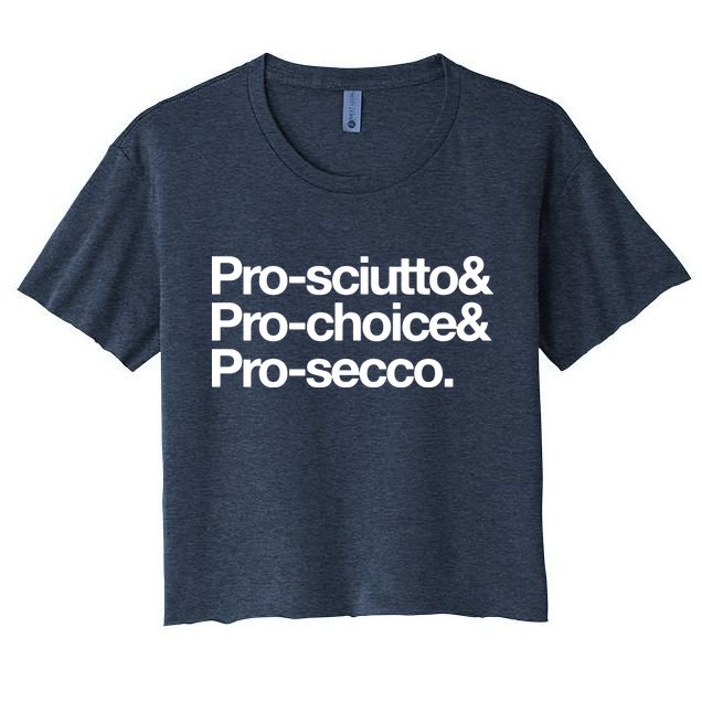 Prosciutto & Prochoice & Prosecco Crop Top