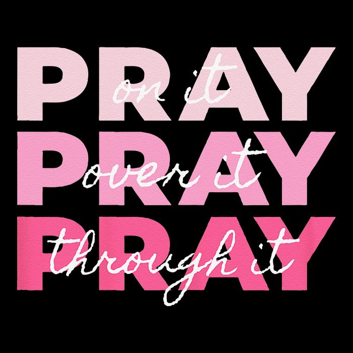 Pray Pray Pray Pray On It Pray Over It Pray Through It Cropped Pullover Crew