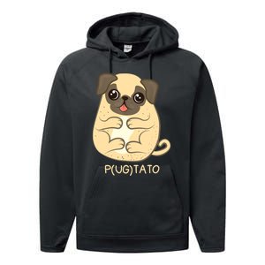 Pugtato Pug Potato Dog Lover TShirt Gift Performance Fleece Hoodie