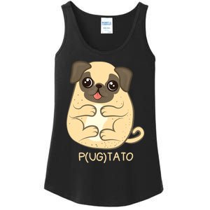 Pugtato Pug Potato Dog Lover TShirt Gift Ladies Essential Tank