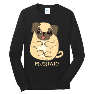 Pugtato Pug Potato Dog Lover TShirt Gift Tall Long Sleeve T-Shirt