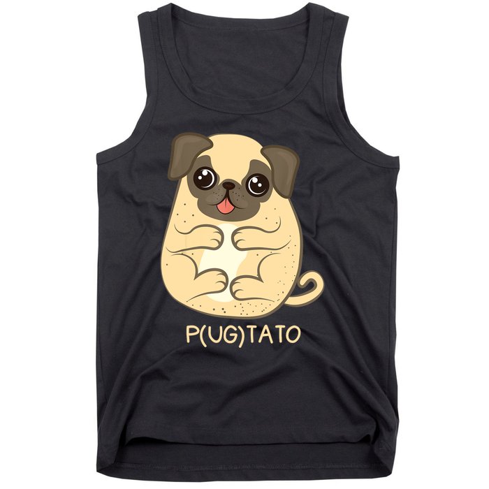 Pugtato Pug Potato Dog Lover TShirt Gift Tank Top