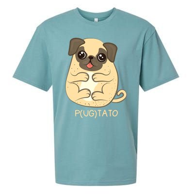 Pugtato Pug Potato Dog Lover TShirt Gift Sueded Cloud Jersey T-Shirt