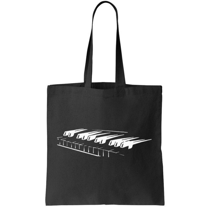 Piano Player Pianist Gift Musician Keyboard Keys Orchestra Tote Bag