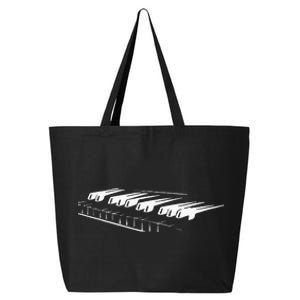 Piano Player Pianist Gift Musician Keyboard Keys Orchestra 25L Jumbo Tote