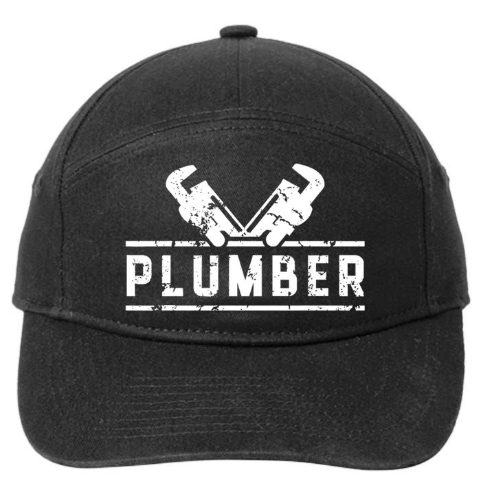 Plumber Profession Plumbing Sayings Job 7-Panel Snapback Hat