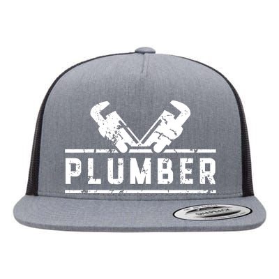 Plumber Profession Plumbing Sayings Job Flat Bill Trucker Hat