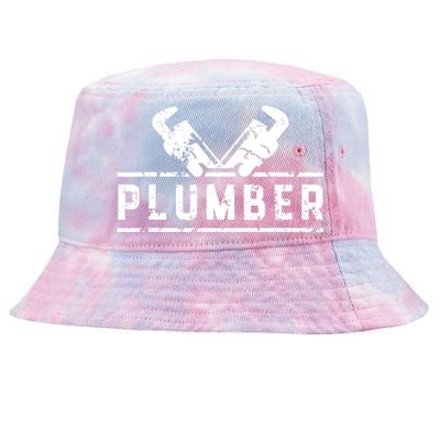 Plumber Profession Plumbing Sayings Job Tie-Dyed Bucket Hat