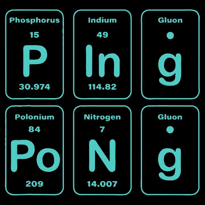 Ping Pong Periodic Table Funny Performance Shirt
