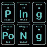Ping Pong Periodic Table Funny Sustainable Bucket Hat