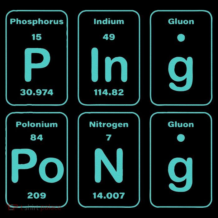 Ping Pong Periodic Table Funny Mesh Reversible Basketball Jersey Tank