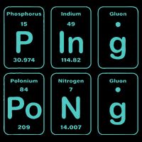 Ping Pong Periodic Table Funny Youth Performance Sprint T-Shirt