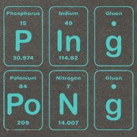 Ping Pong Periodic Table Funny Cotton Canvas Backpack