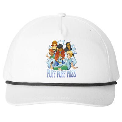 Puff Puff Pass Snapback Five-Panel Rope Hat