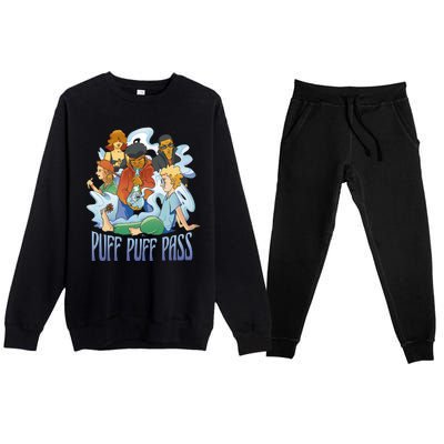 Puff Puff Pass Premium Crewneck Sweatsuit Set