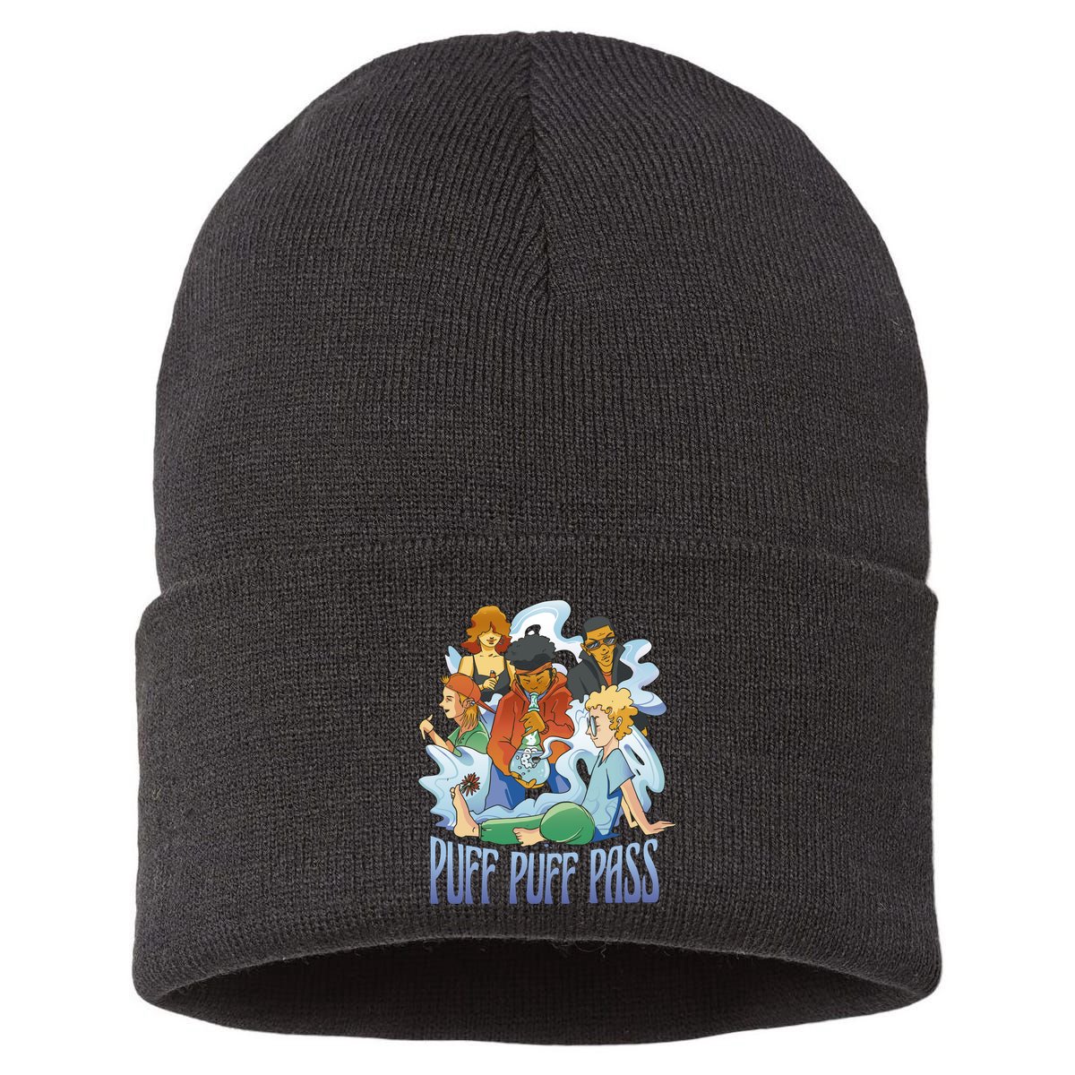 Puff Puff Pass Sustainable Knit Beanie