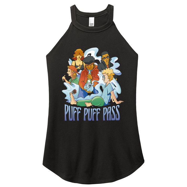 Puff Puff Pass Women's Perfect Tri Rocker Tank