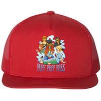 Puff Puff Pass Flat Bill Trucker Hat