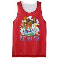 Puff Puff Pass Mesh Reversible Basketball Jersey Tank