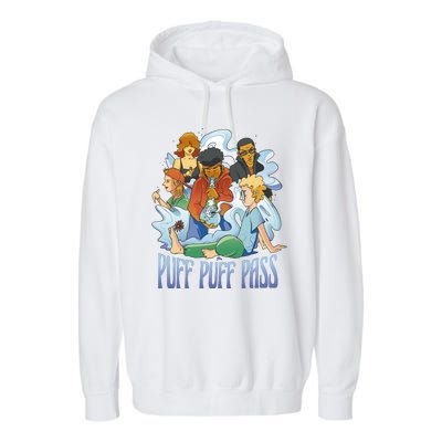 Puff Puff Pass Garment-Dyed Fleece Hoodie