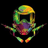 Paintball Player Paint Shooting Paintballer Air Gun Impact Tech Backpack