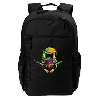 Paintball Player Paint Shooting Paintballer Air Gun Backpack