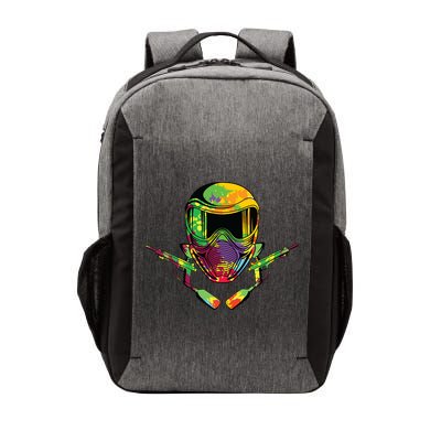 Paintball Player Paint Shooting Paintballer Air Gun Vector Backpack