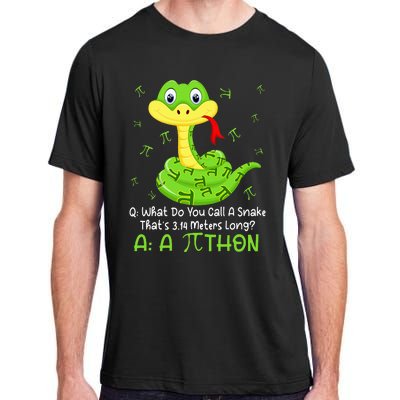 Python Pithon Pi Symbol Funny Math Teacher Pi Day Adult ChromaSoft Performance T-Shirt