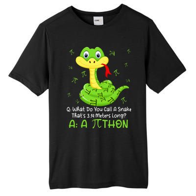 Python Pithon Pi Symbol Funny Math Teacher Pi Day Tall Fusion ChromaSoft Performance T-Shirt