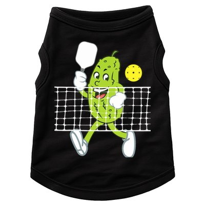 Pickle Playing Pickleball Funny Pickleball Paddleball Doggie Tank