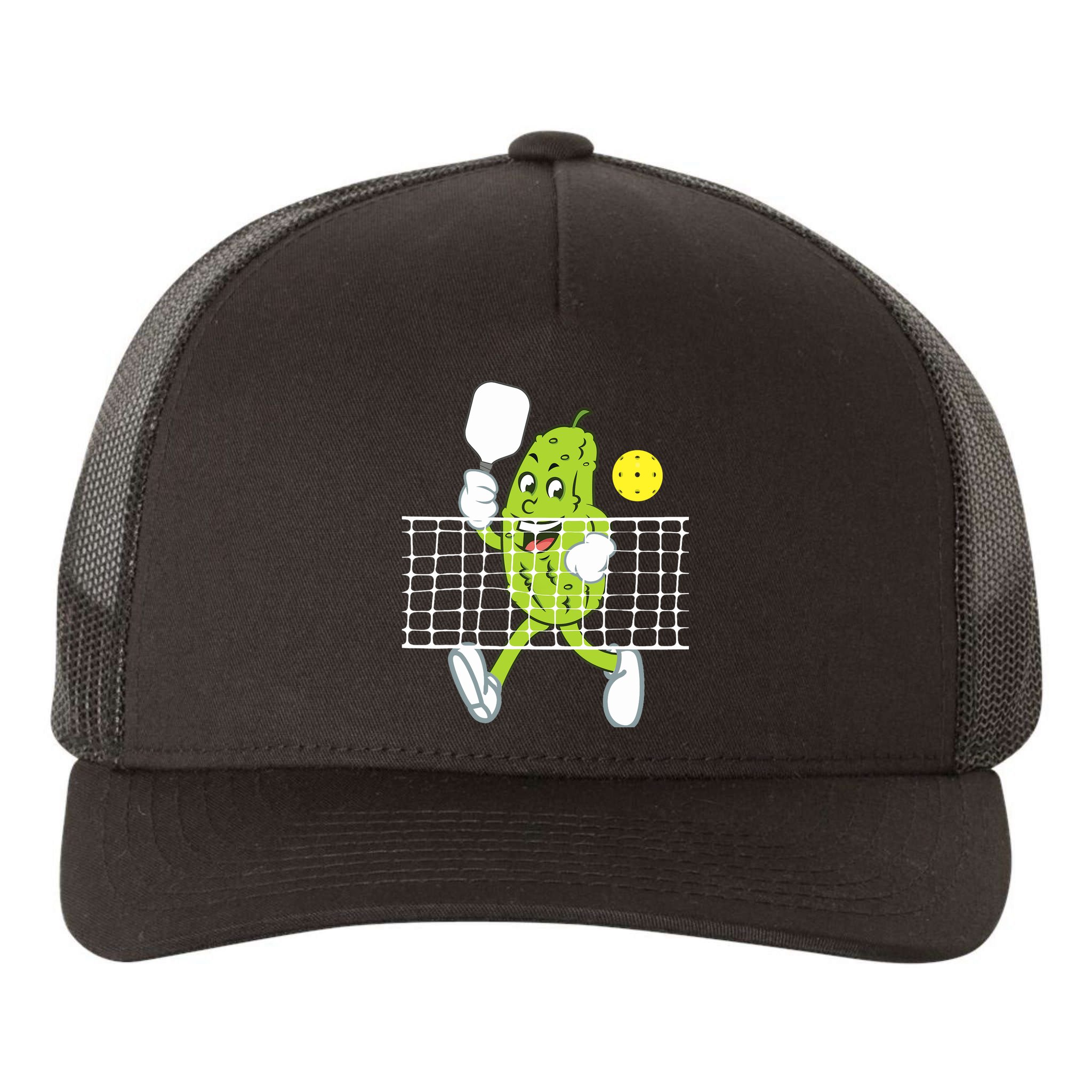 Pickle Playing Pickleball Funny Pickleball Paddleball Yupoong Adult 5-Panel Trucker Hat