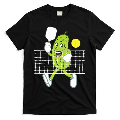Pickle Playing Pickleball Funny Pickleball Paddleball T-Shirt