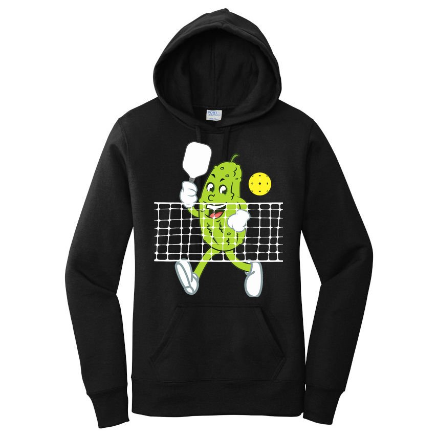 Pickle Playing Pickleball Funny Pickleball Paddleball Women's Pullover Hoodie
