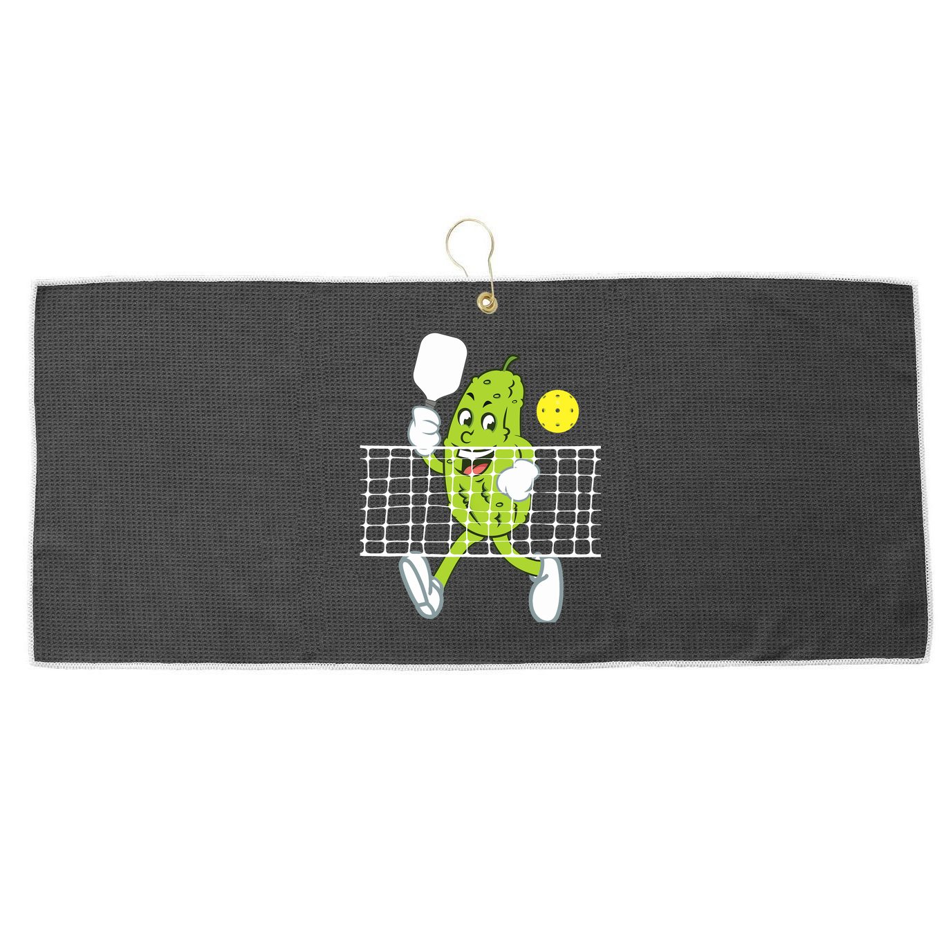 Pickle Playing Pickleball Funny Pickleball Paddleball Large Microfiber Waffle Golf Towel