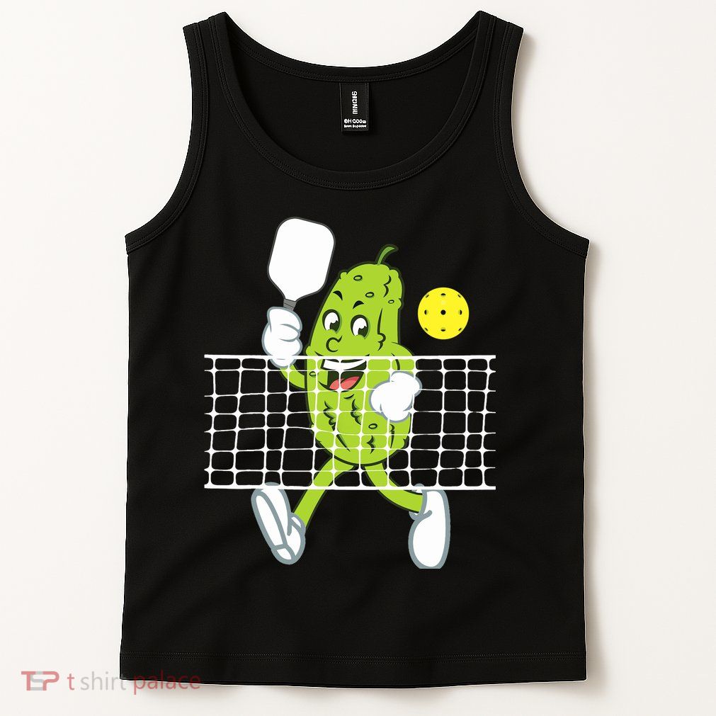 Pickle Playing Pickleball Funny Pickleball Paddleball Tank Top