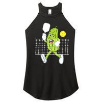 Pickle Playing Pickleball Funny Pickleball Paddleball Women's Perfect Tri Rocker Tank