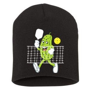 Pickle Playing Pickleball Funny Pickleball Paddleball Short Acrylic Beanie