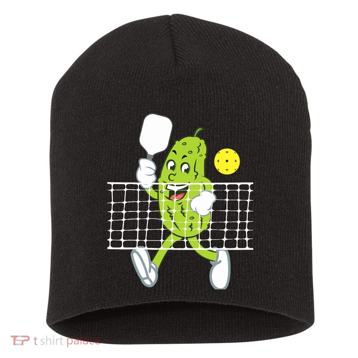Pickle Playing Pickleball Funny Pickleball Paddleball Short Acrylic Beanie