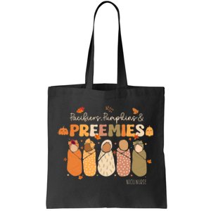 Pacifiers Pumpkins Preemies Thanksgiving Nicu Nurse Tote Bag