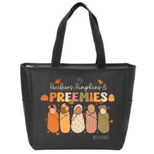 Pacifiers Pumpkins Preemies Thanksgiving Nicu Nurse Zip Tote Bag