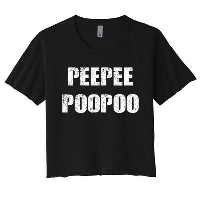 Peepeepoopoo Peepee Poopoo Pee Pee Poo Poo Women's Crop Top Tee