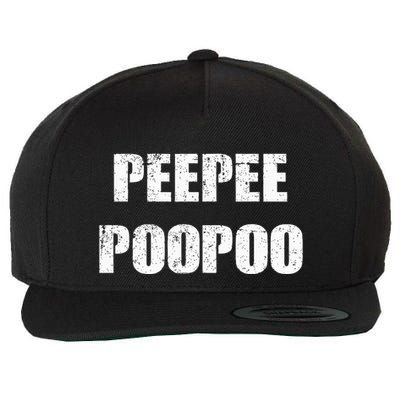 Peepeepoopoo Peepee Poopoo Pee Pee Poo Poo Wool Snapback Cap