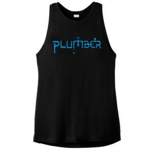 Plumbing Plumber Ladies PosiCharge Tri-Blend Wicking Tank