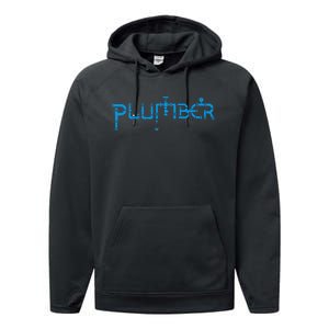 Plumbing Plumber Performance Fleece Hoodie