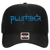 Plumbing Plumber High Crown Mesh Back Trucker Hat