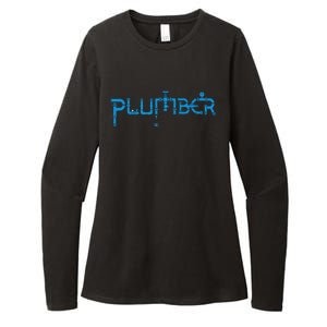 Plumbing Plumber Womens CVC Long Sleeve Shirt