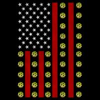 Patriotic Pickleball Player Us Flag Pickleball 4th Of July Gift Cooling Performance Crew T-Shirt