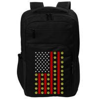 Patriotic Pickleball Player Us Flag Pickleball 4th Of July Gift Impact Tech Backpack