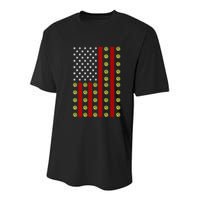 Patriotic Pickleball Player Us Flag Pickleball 4th Of July Gift Youth Performance Sprint T-Shirt