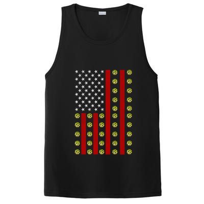 Patriotic Pickleball Player Us Flag Pickleball 4th Of July Gift PosiCharge Competitor Tank
